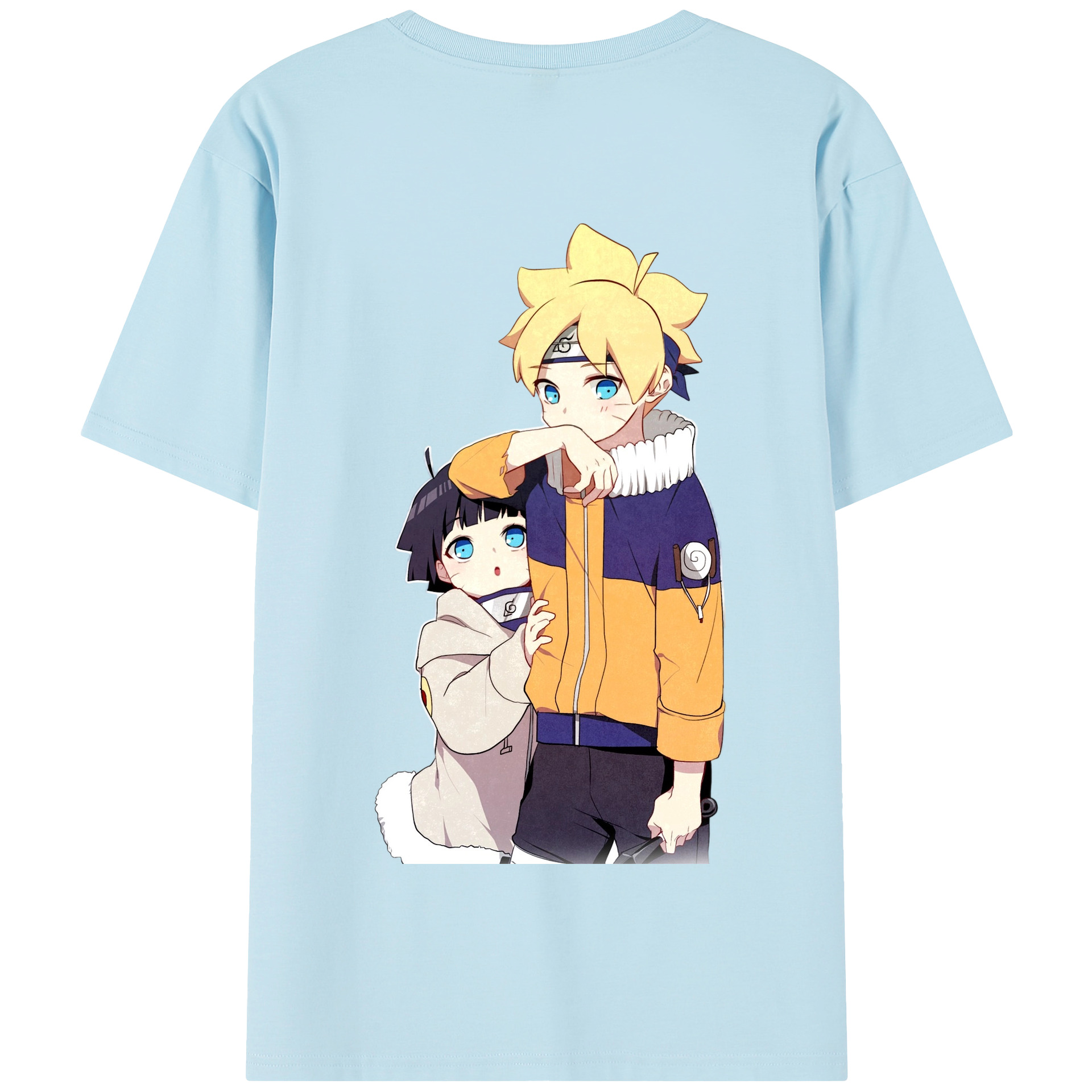 （画像用） NARUTO -ナルト- うずまき ボルト Uzumaki Boruto 綿100％半袖Tシャツ（背面プリント）